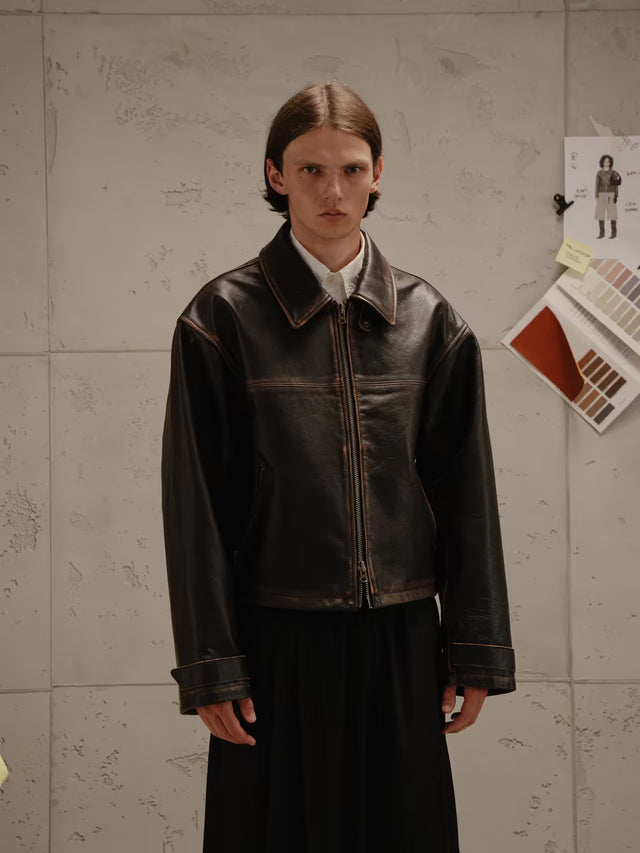 'ALMÉS' LEATHERJACKET