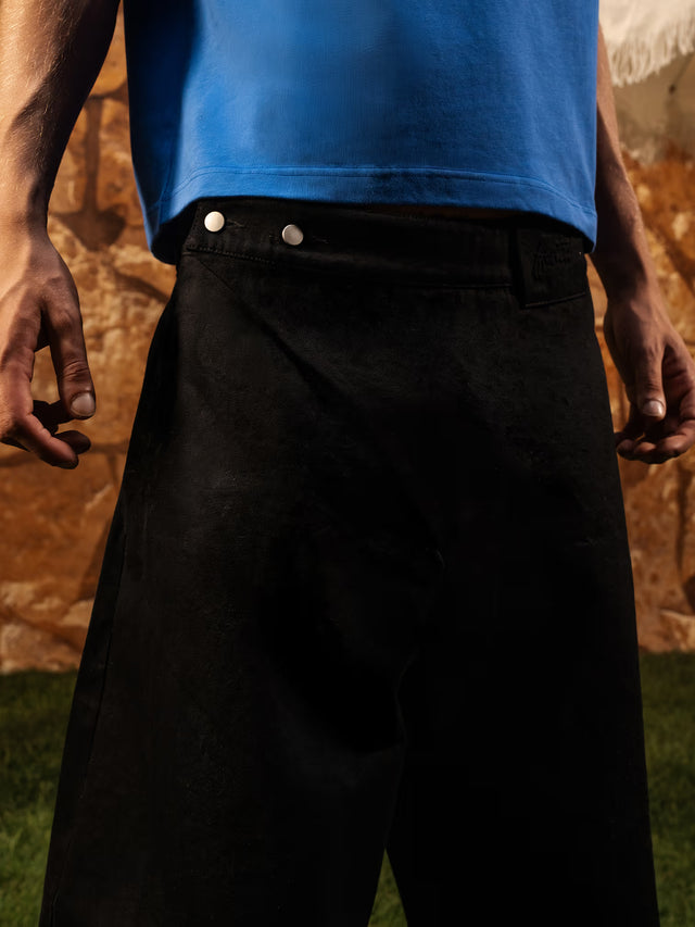 'AUREL' DENIM SLANT PANTS