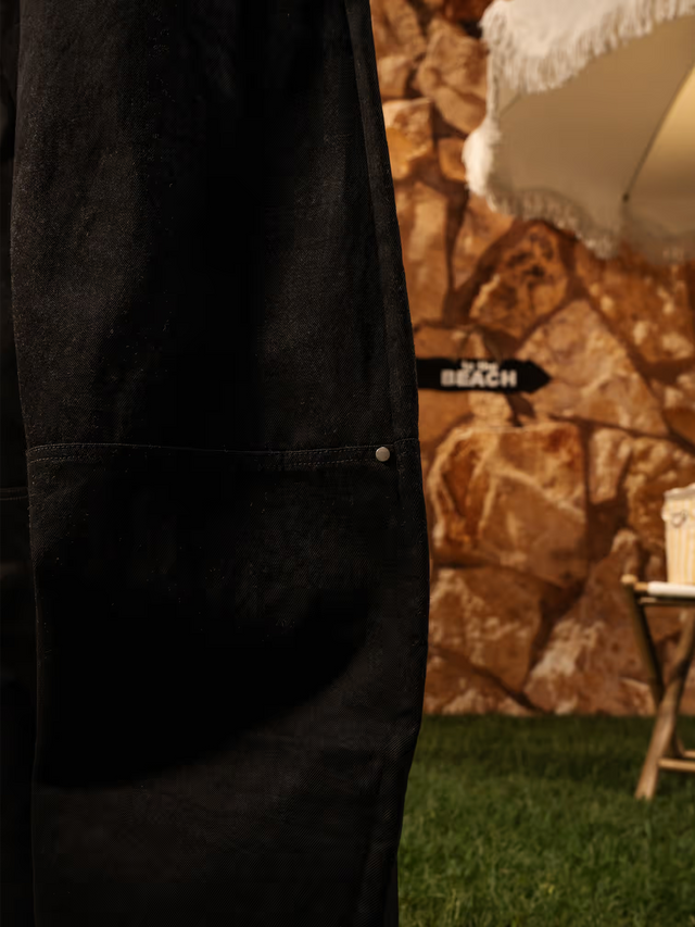 'AUREL' DENIM SLANT PANTS