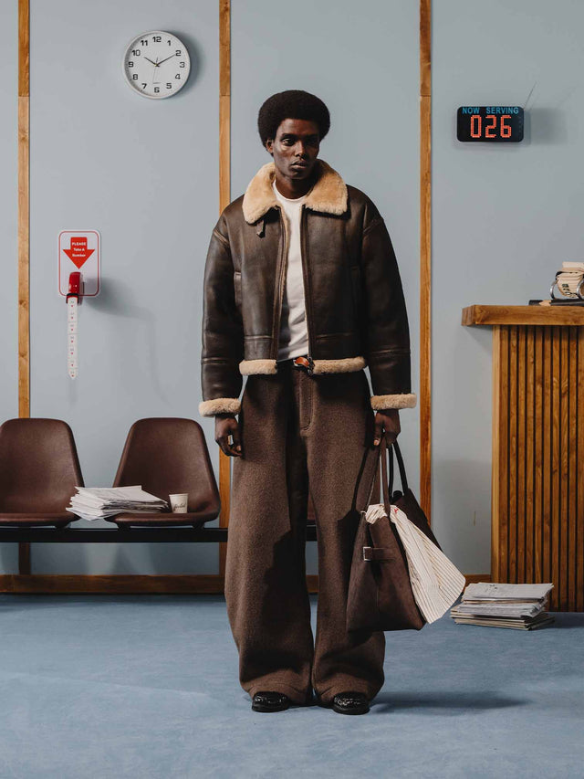 'RIAN' SHEARLING JACKE