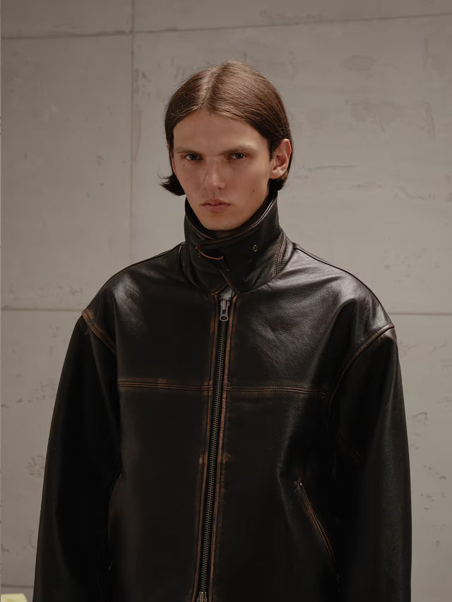 'ALMÉS' LEATHERJACKET