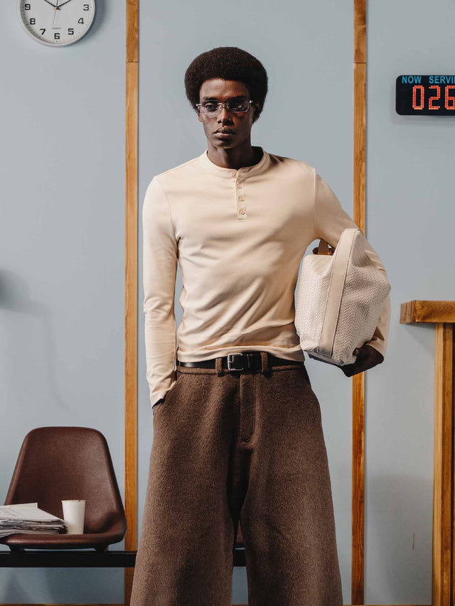 'BASEMENT' HENLEY SHIRT