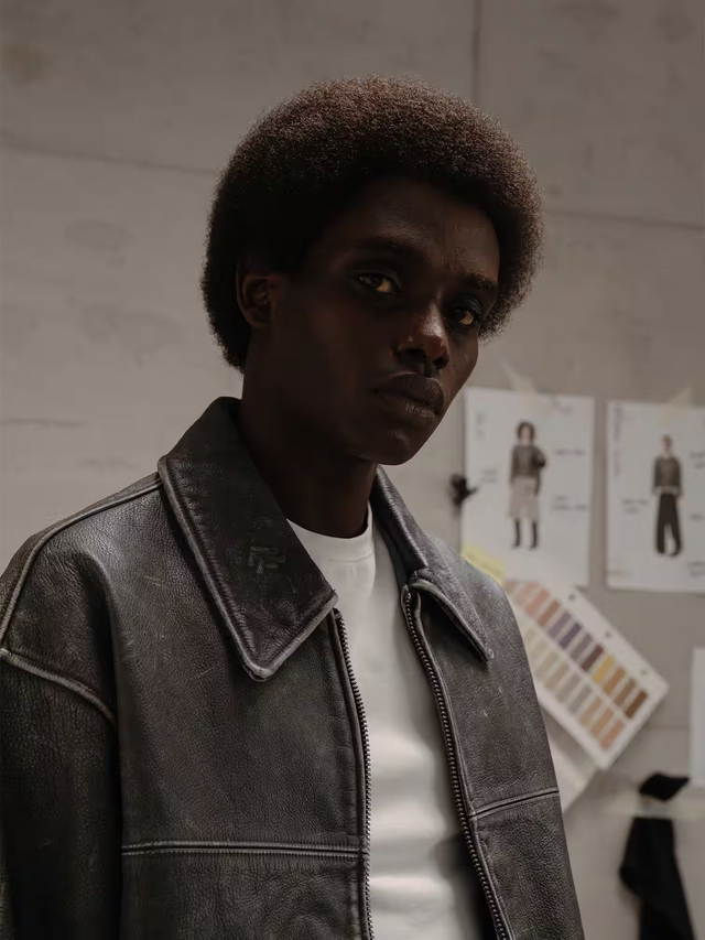 'ALMÉS' LEATHERJACKET