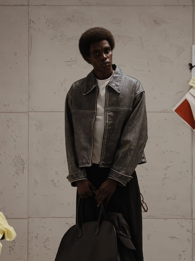 'ALMÉS' LEATHERJACKET