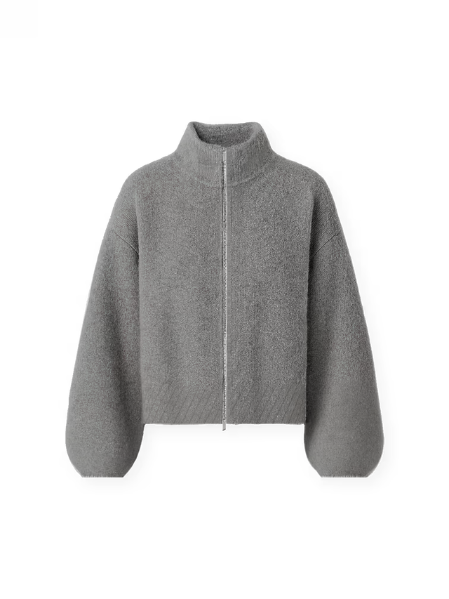 'MARE' MOHAIR ZIPPER
