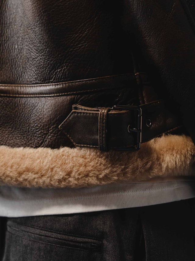 'RIAN' SHEARLING JACKE