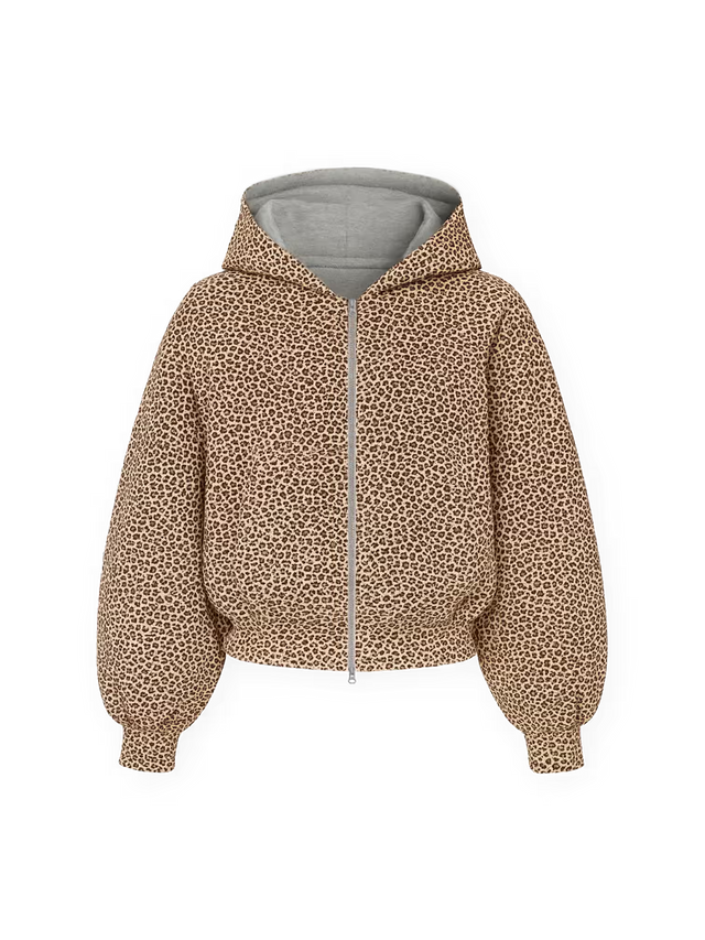 'SENNA' REVERSIBLE LEO HOODIE