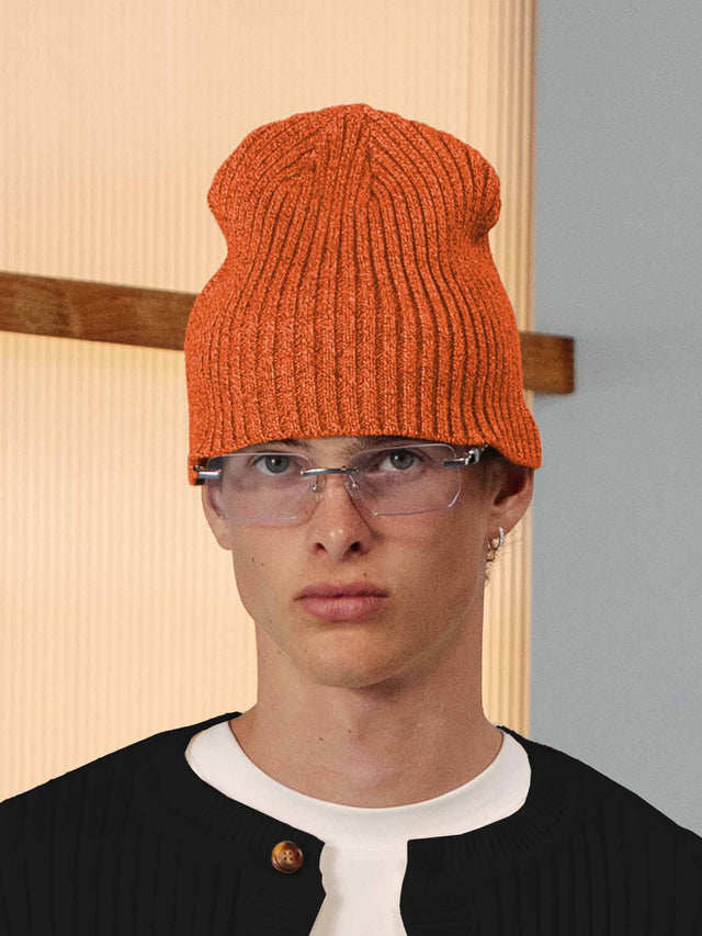 'BASEMENT' RIBBED BEANIE
