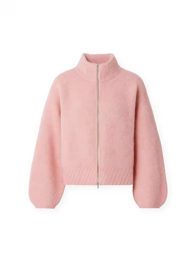 'MARE' MOHAIR ZIPPER