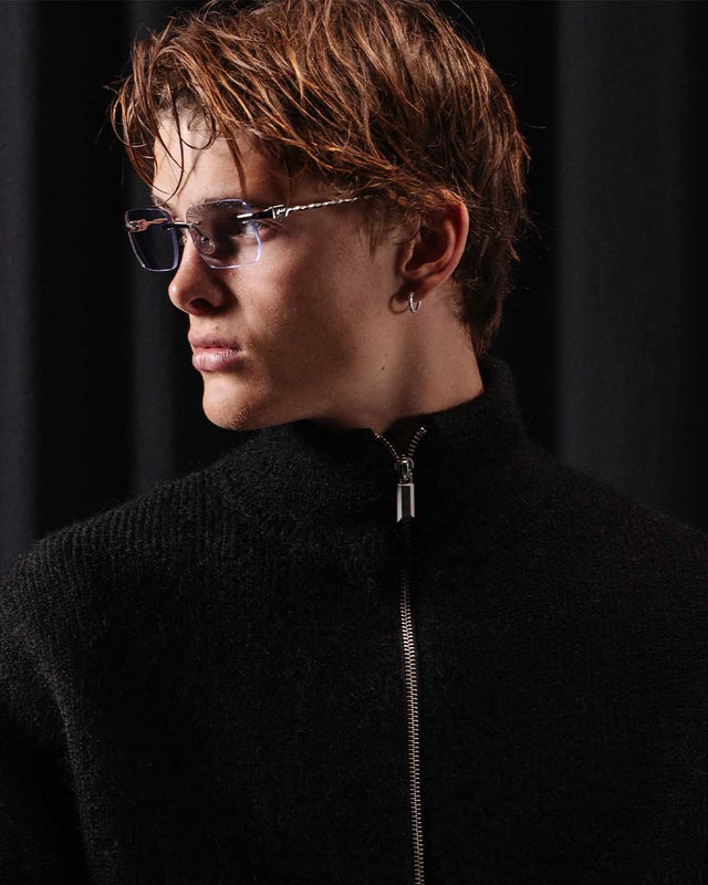 'MARE' MOHAIR ZIPPER