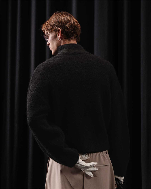 'MARE' MOHAIR ZIPPER