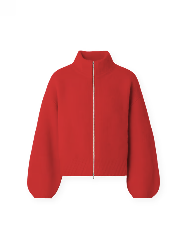 'MARE' MOHAIR ZIPPER