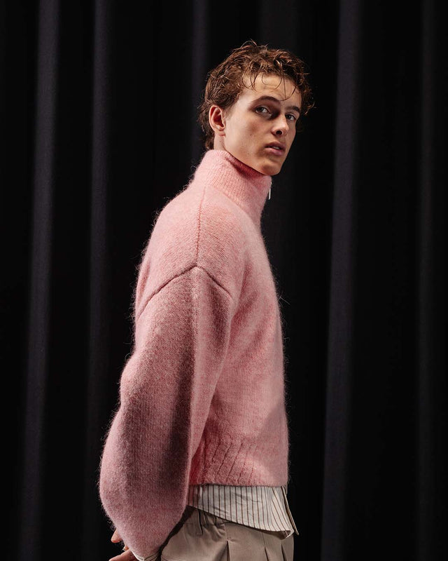 'MARE' MOHAIR ZIPPER