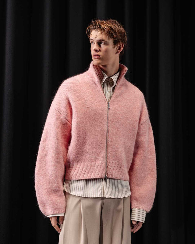 'MARE' MOHAIR ZIPPER