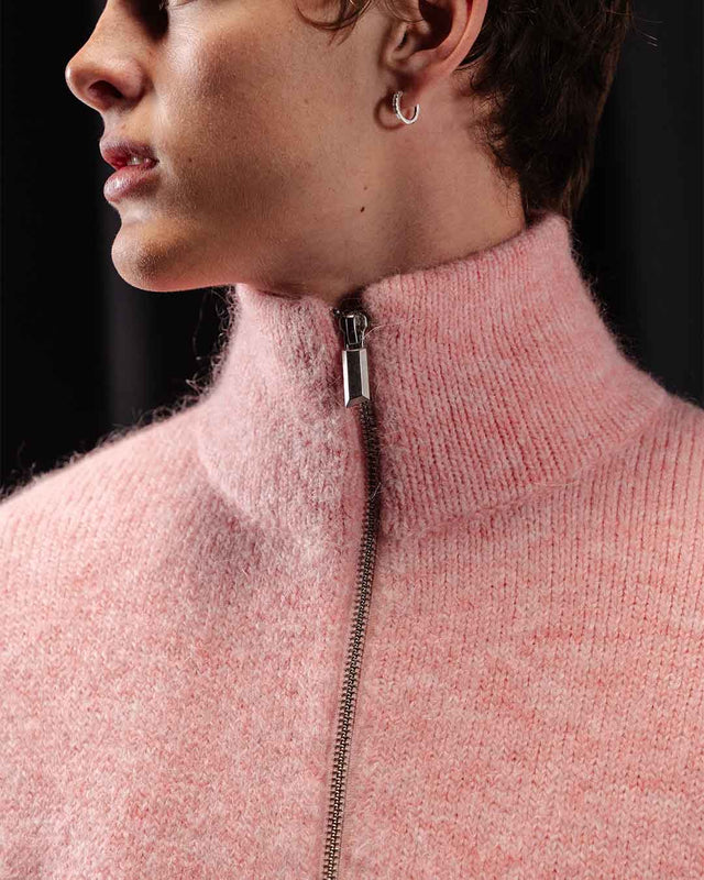 'MARE' MOHAIR ZIPPER