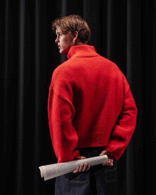 'MARE' MOHAIR ZIPPER