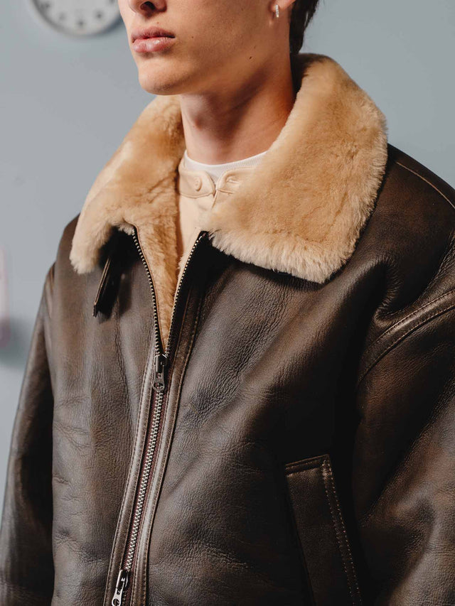 'RIAN' SHEARLING JACKE