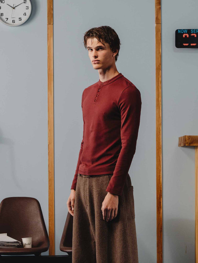 'BASEMENT' HENLEY SHIRT