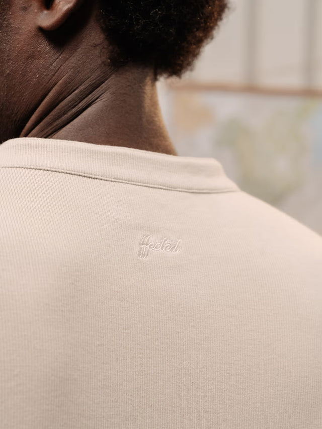 'BASEMENT' SLIM RIB HENLEY T