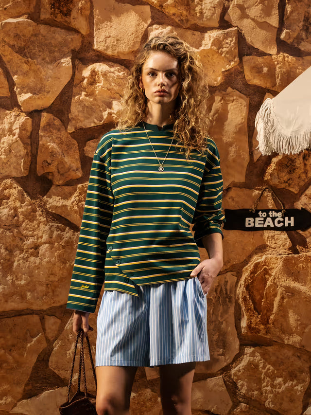 'LIZA' STRIPED LONGSLEEVE