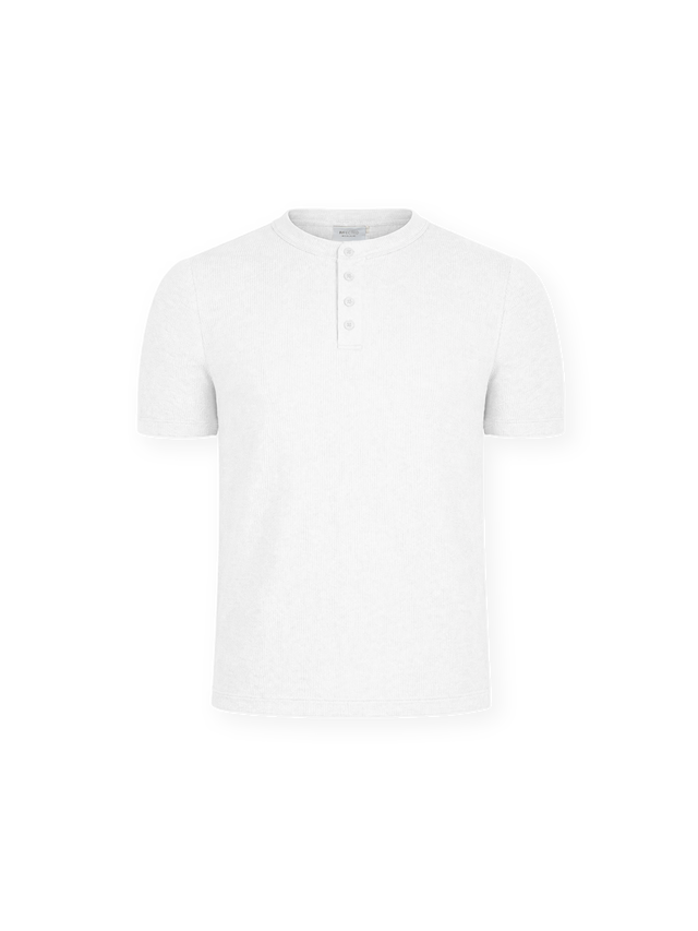 'BASEMENT' SLIM RIB HENLEY T