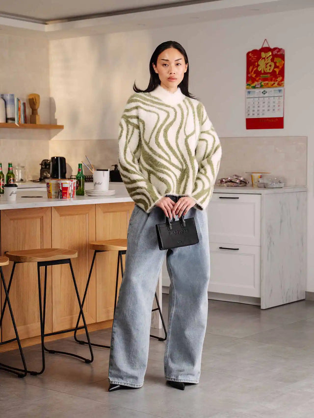 'IVAZ' FUZZY KNIT