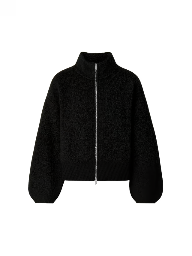 'MARE' MOHAIR ZIPPER
