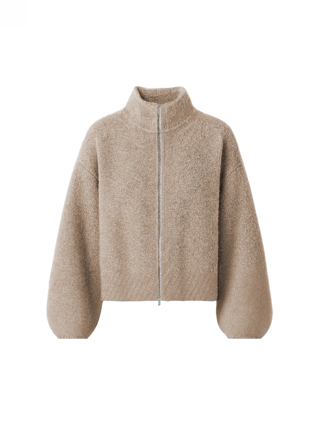 'MARE' MOHAIR ZIPPER